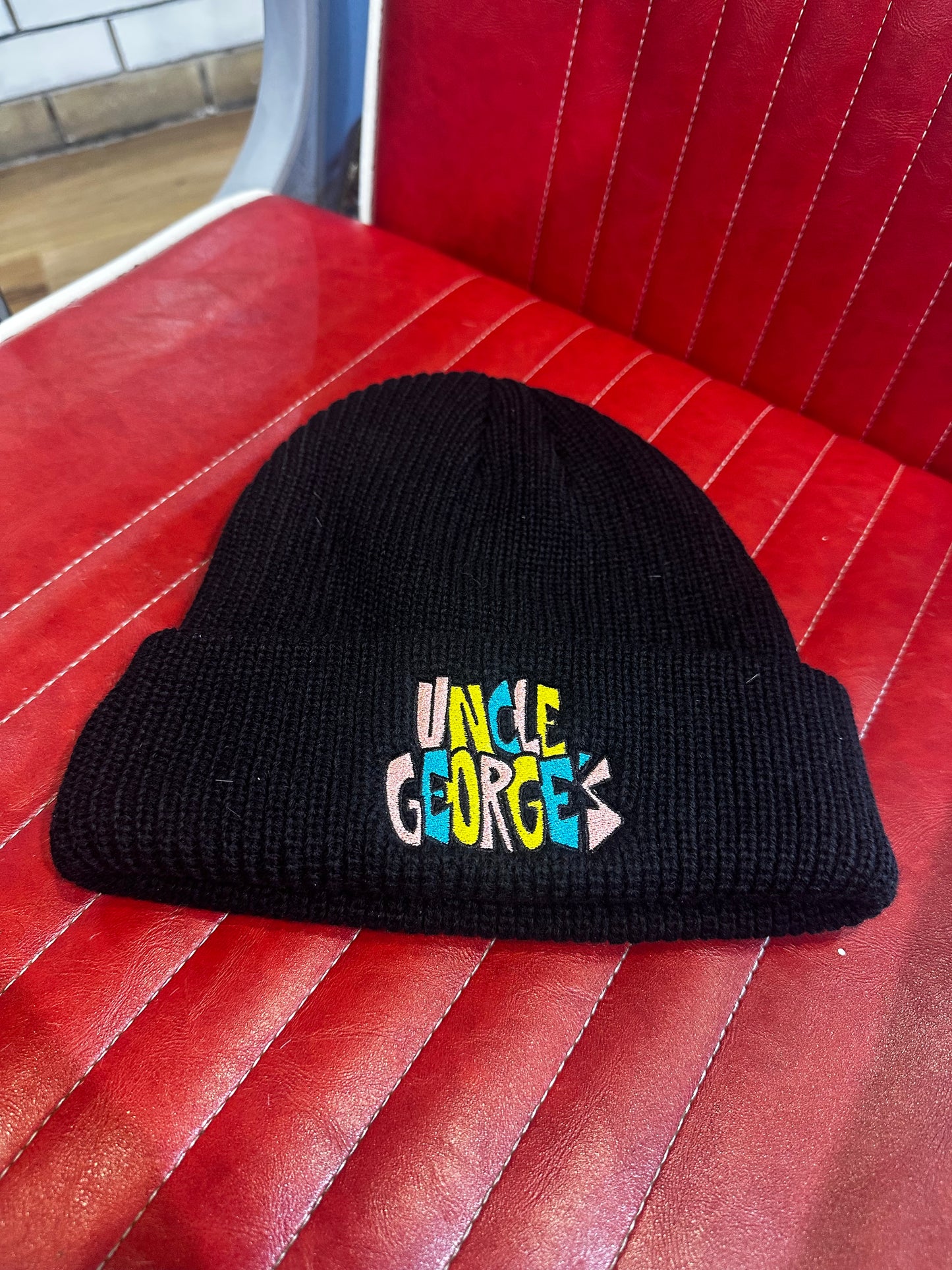 UNCLE GEORGE RAINBOW LOGO BEANIE
