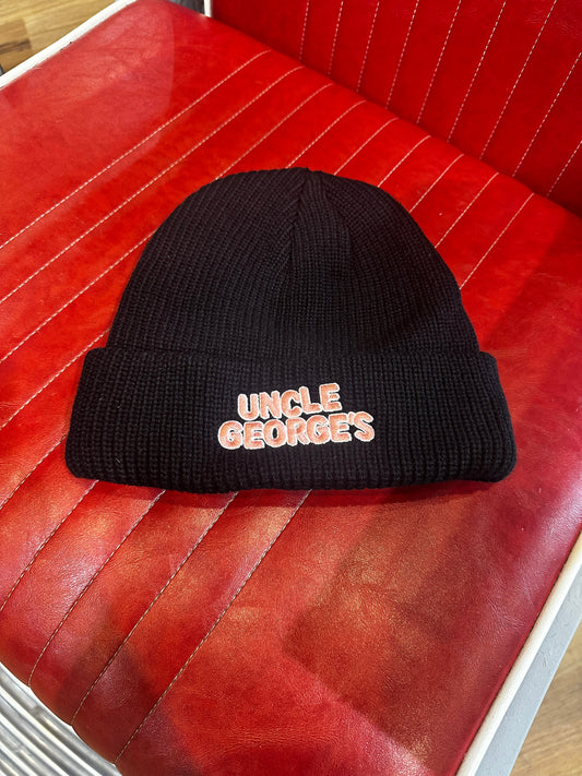 UNCLE GEORGE PINK LOGO BEANIE